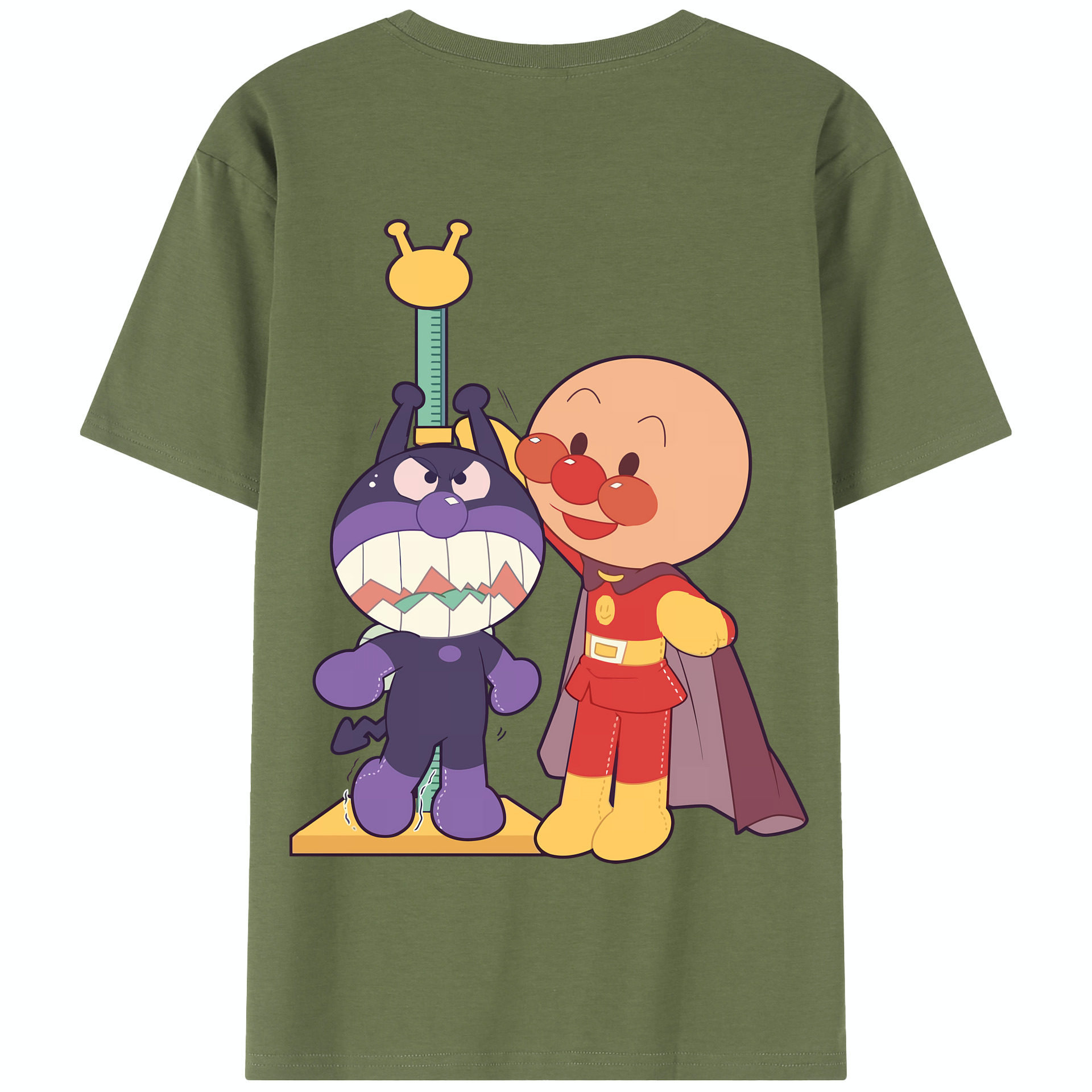（画像用） アンパンマン Anpanman 綿100％半袖Tシャツ（背面プリント）